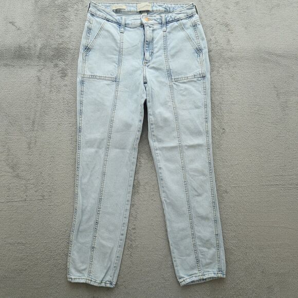 Universal Thread Jeans Women's 2R Blue High-Rise Slim Straight Denim 27" Inseam - Picture 1 of 15